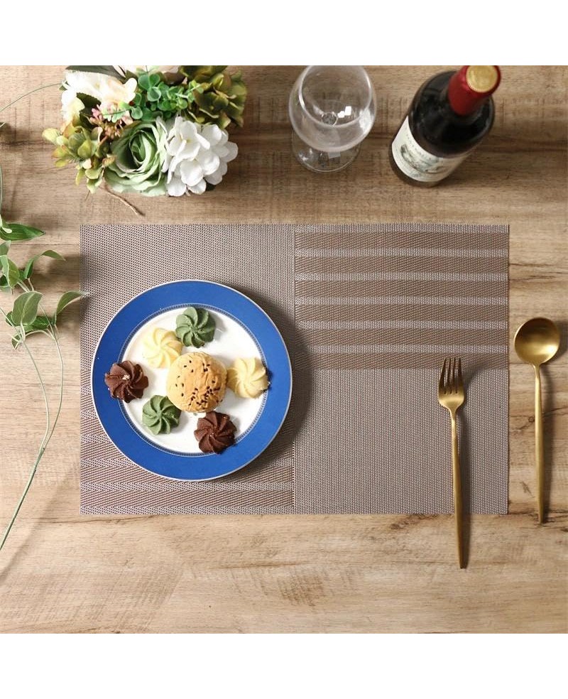 Brown Strips Table Mat