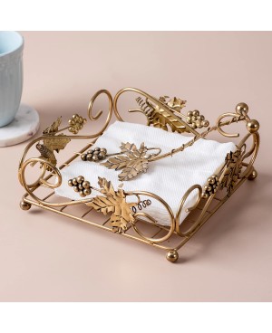 Gold Iron Napkin Holder