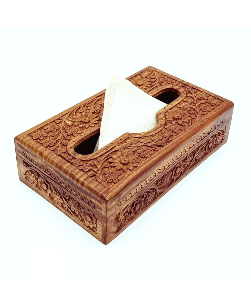 Carved Design Napkin Holder