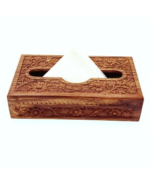 Carved Design Napkin Holder