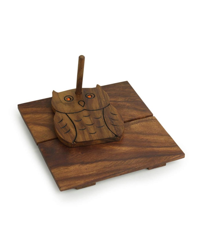 Owl On Board Napkin Holder