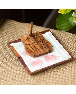 Owl On Board Napkin Holder