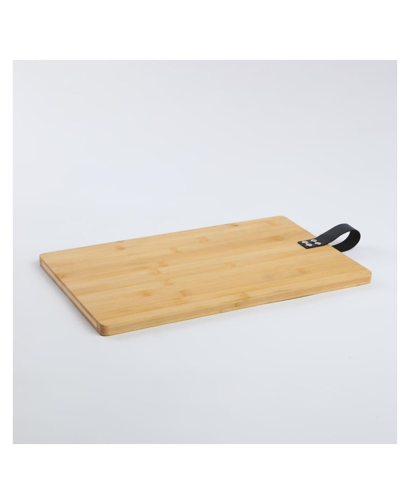 Chopping Board With Leather Handle