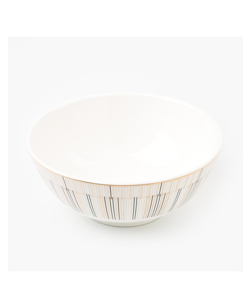 Striped Serving Bowl