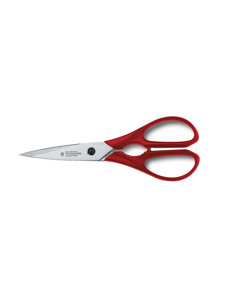 Red Integrated Kitchen Shear